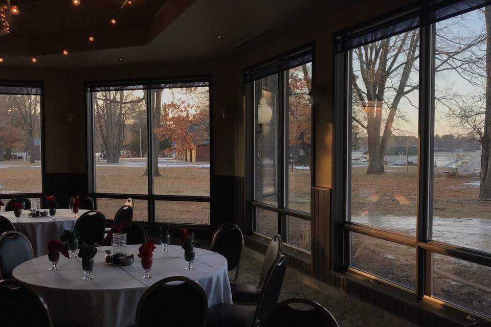 Sunset from the banquet hall