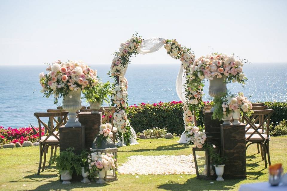 Wedding ceremony area