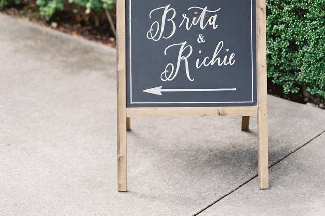 Wedding signage