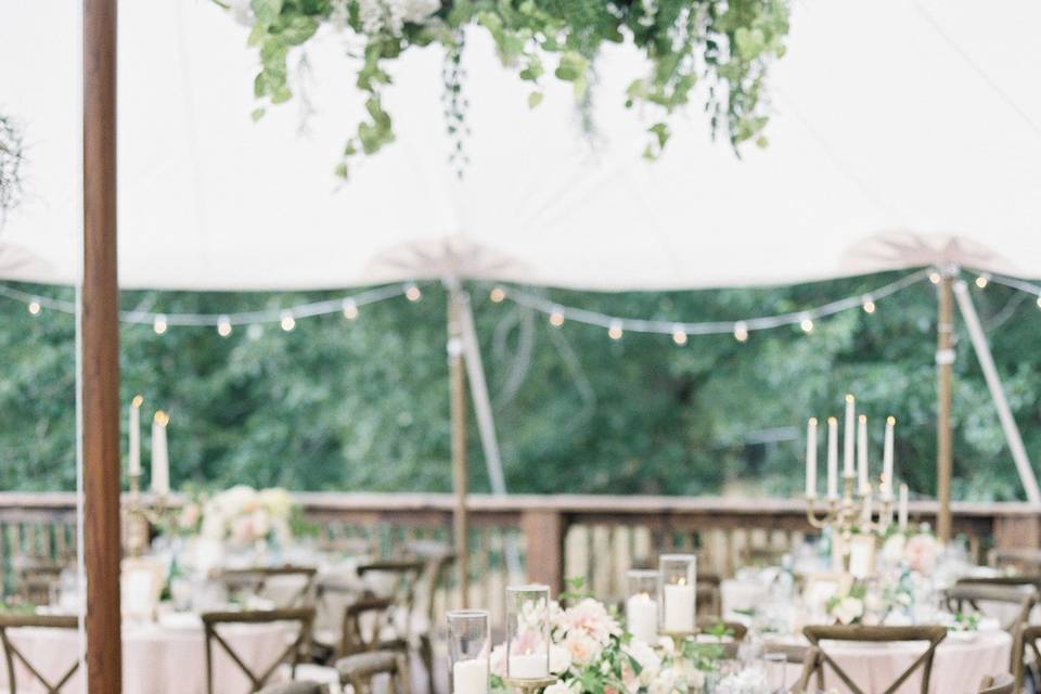 Dining area set-up