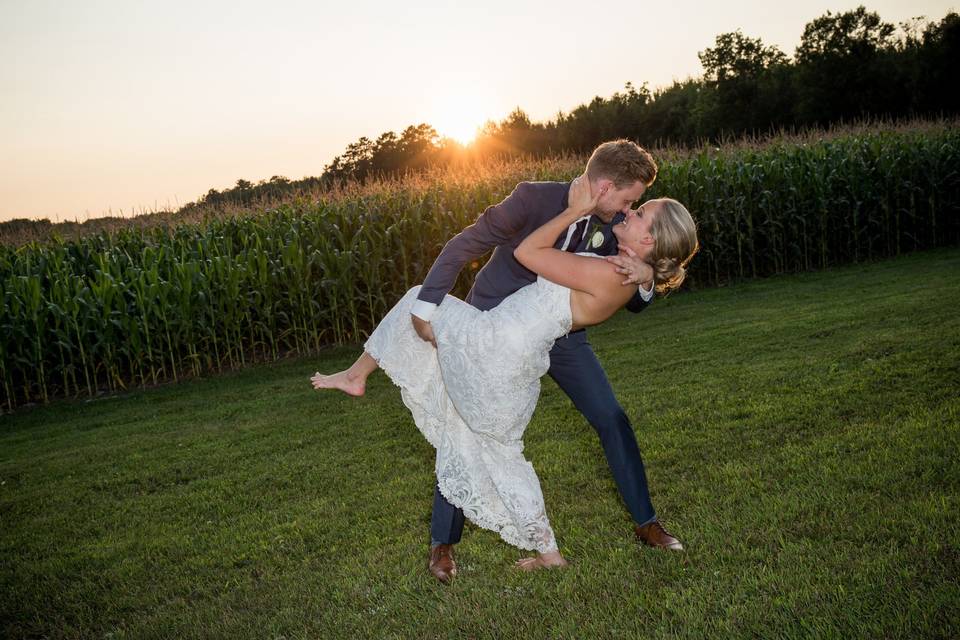 Corn Field Wedding