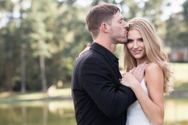 Couple embracing