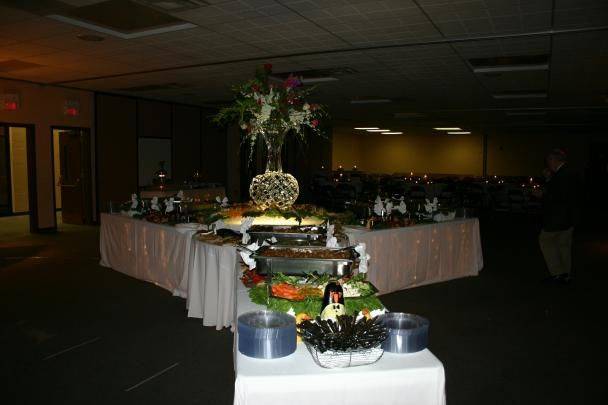 Buffet table