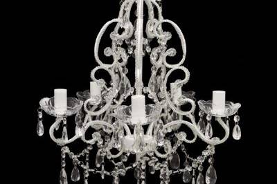 Crystal chandelier 5 bulb