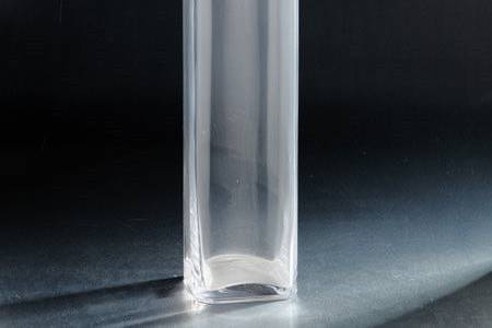 Glass squared vase 5x5x20
