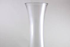 Clear trumpet vase