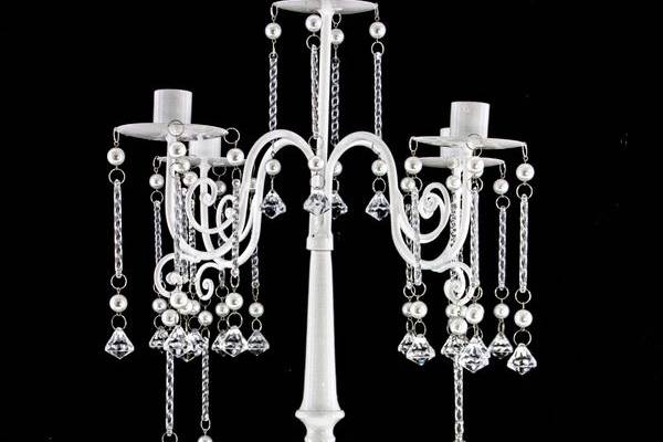 White crystal candelabra 26