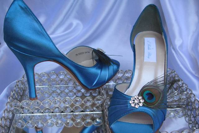 Peacock blue shoes for on sale wedding