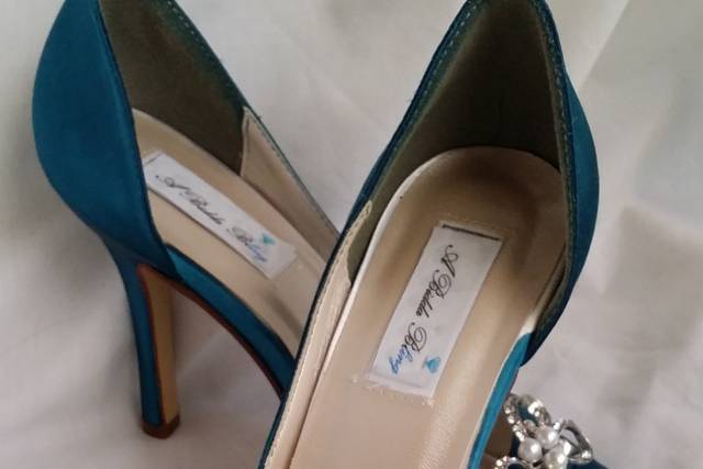 Teal Blue Crystal Wedding Shoes With Matching Bags Bride Ladies High  Platform Shoes And Bags Woman Fashion Party Shoes Round Toe - Pumps -  AliExpress