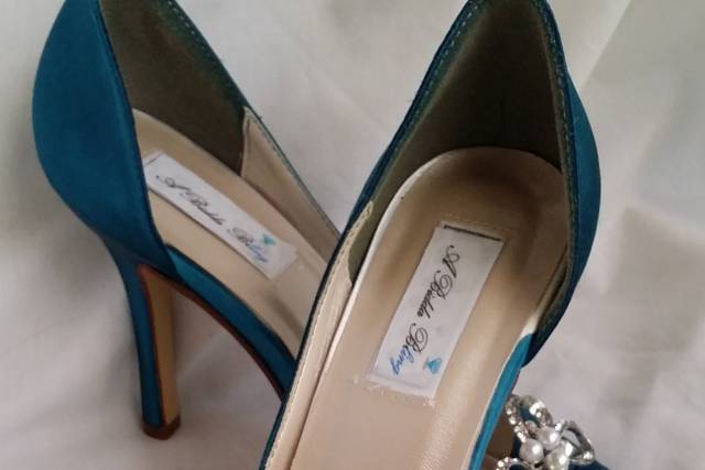 Dark teal best sale wedding shoes