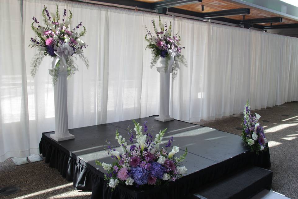 Wedding ceremony area