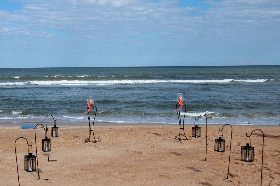 Simple but beautiful beach ceremony in Flagler Beach, FLAll items are available for Rent