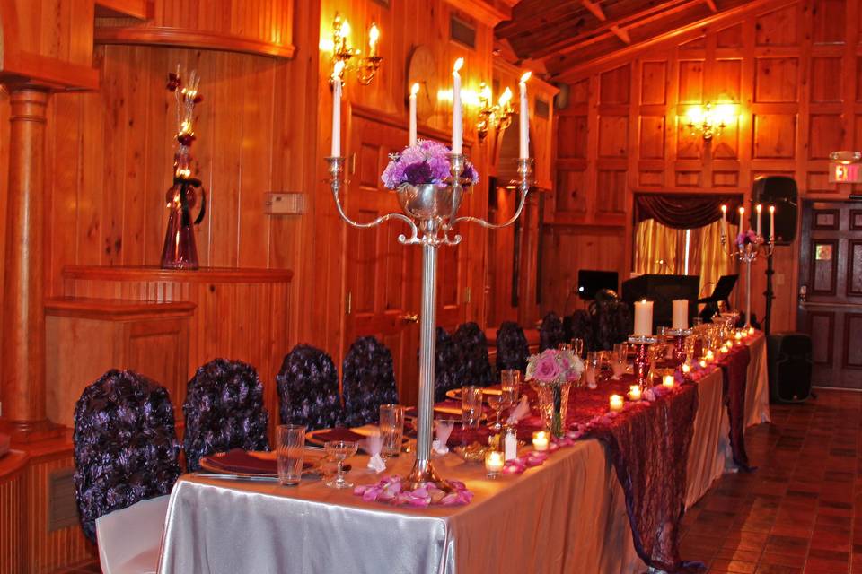 Photo by Vows & Viewsset-up by Ms Events, Vows & Views, Flowers OMGBeauty and the Beat theme