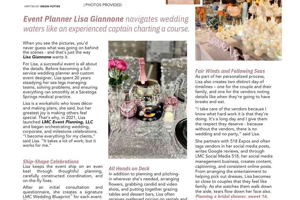 Saratoga Bride Article