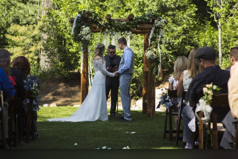 Sky park wedding