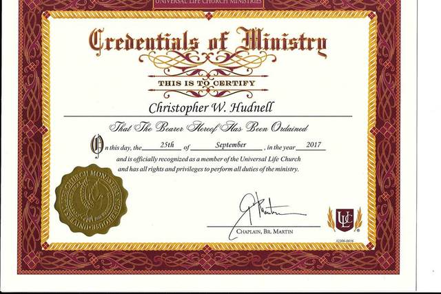 Certificate to Officiate