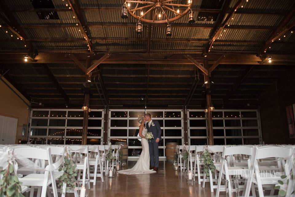 Party barn ceremony