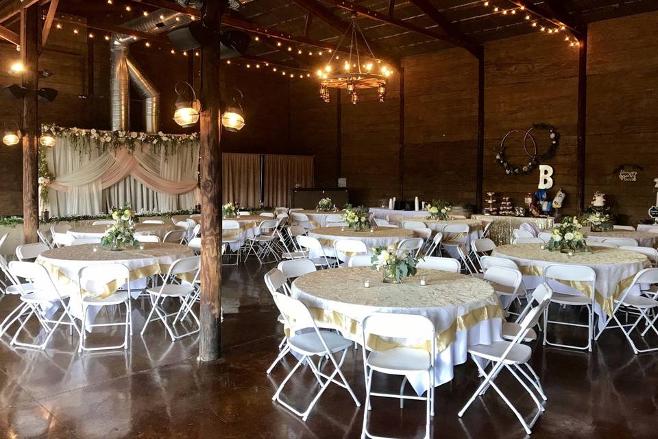 Party barn reception