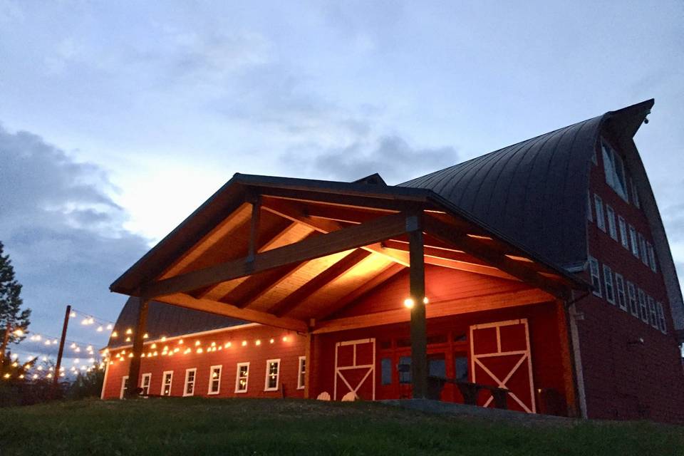 Back of barn