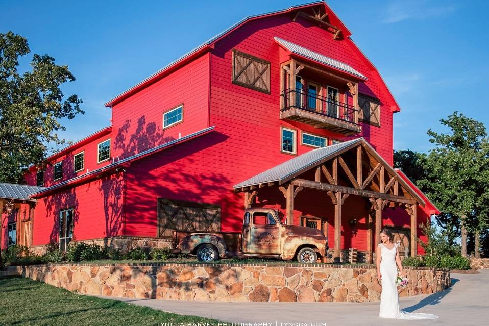 Bride outside the venue