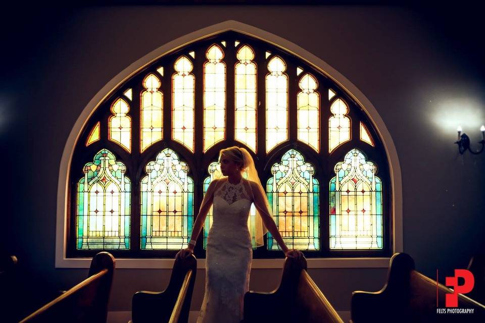 Bride in the chapel