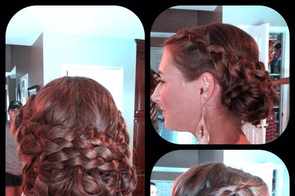 Braided updo