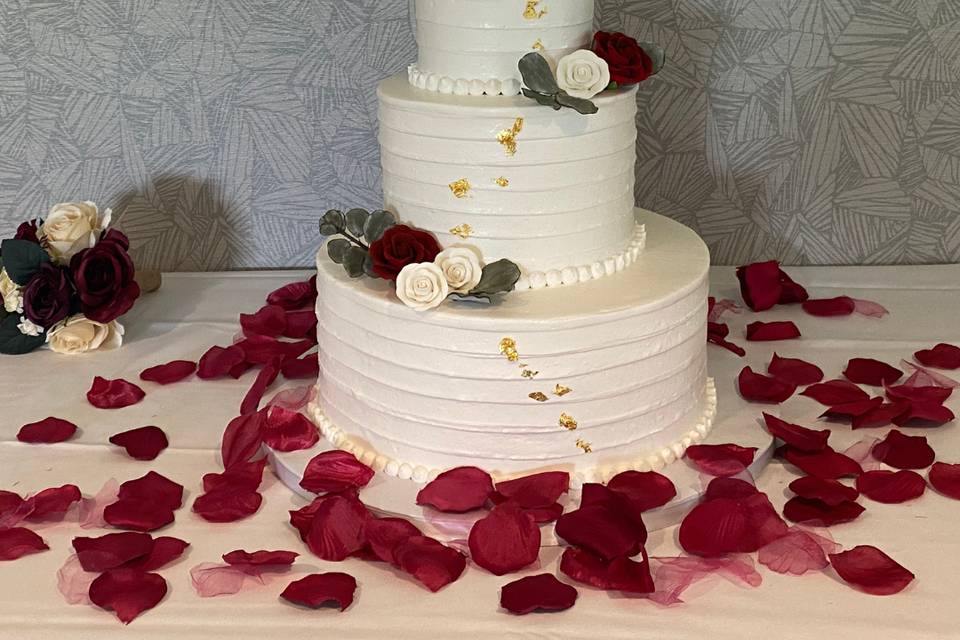 Wedding cakes included