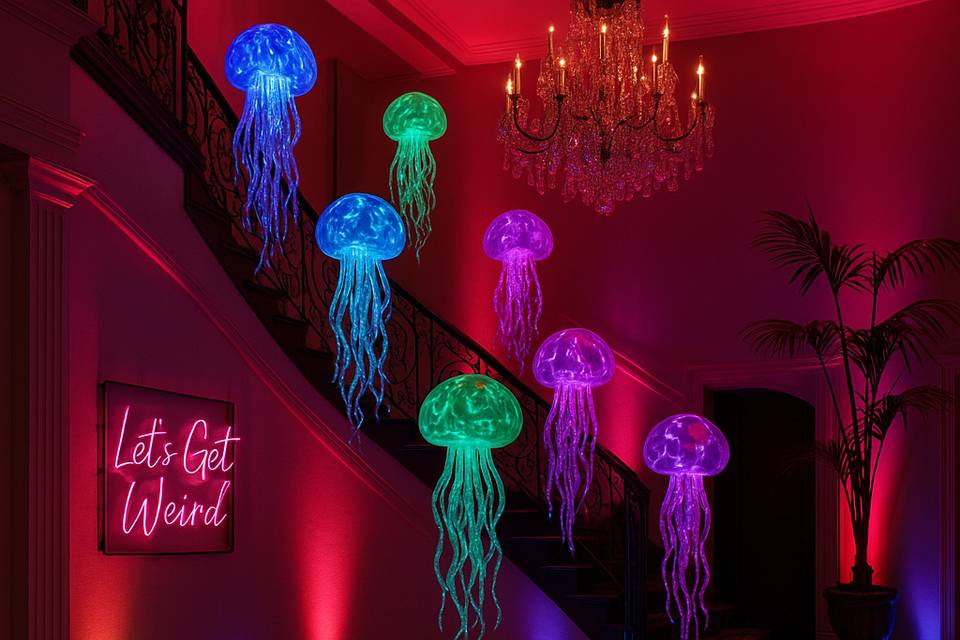 Foyer Decor and Uplight