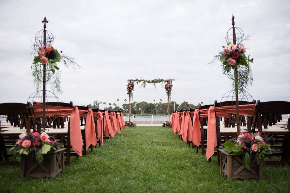 Outdoor wedding venue