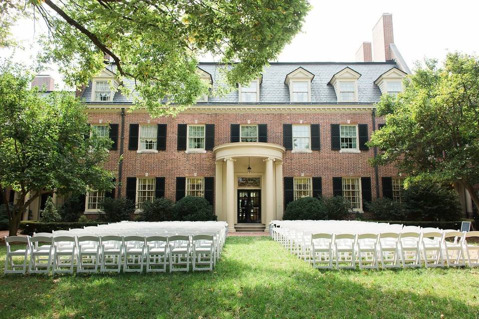 Wedding ceremony area