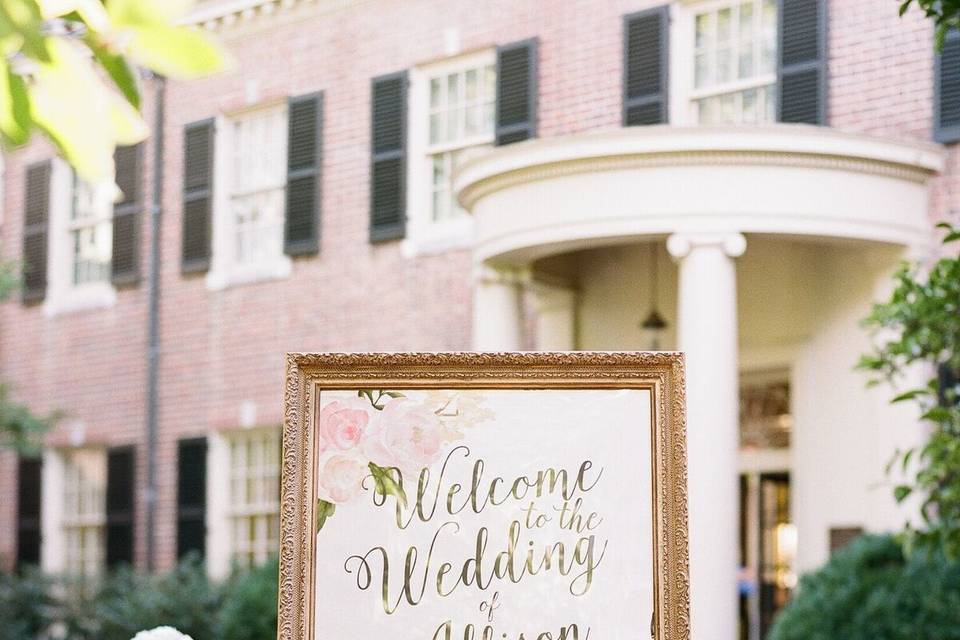 Wedding sign