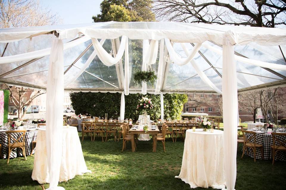 Tented reception