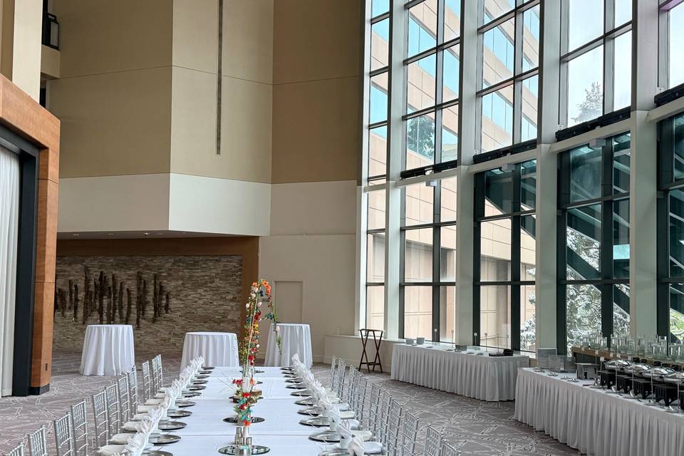 Rehearsal Dinner in Atrium