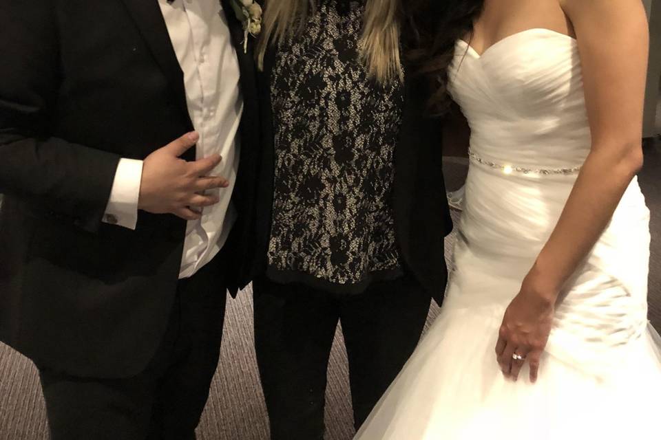 With the Bride and Groom