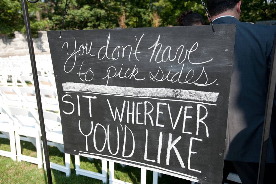 Wedding signage