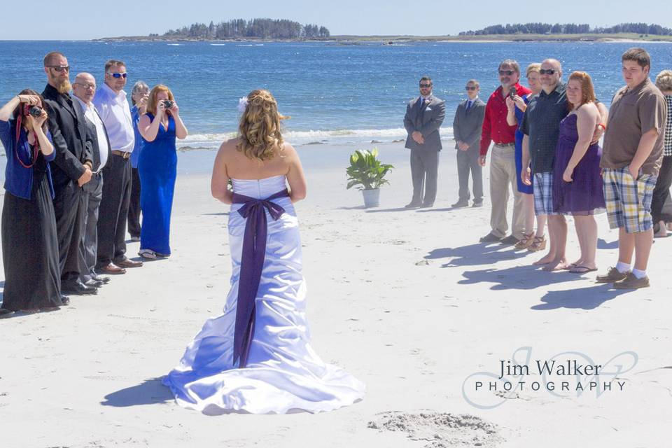 Misty and Jarrod were married on the Beach at Inn By The Sea in Cape Elizabeth, Maine.