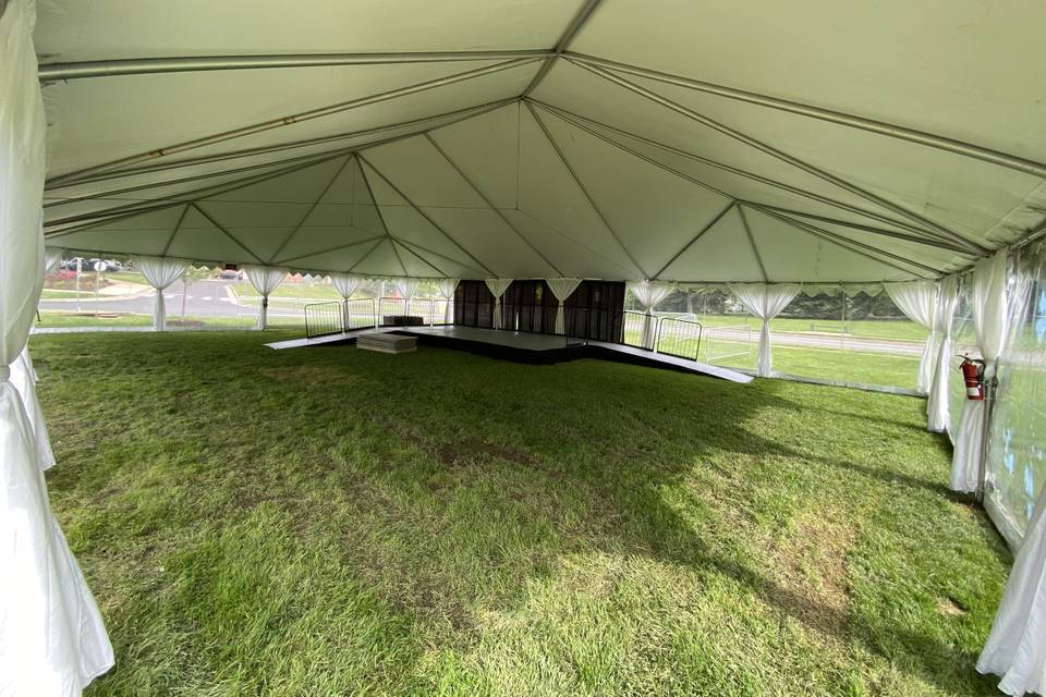 Stage Under Tent