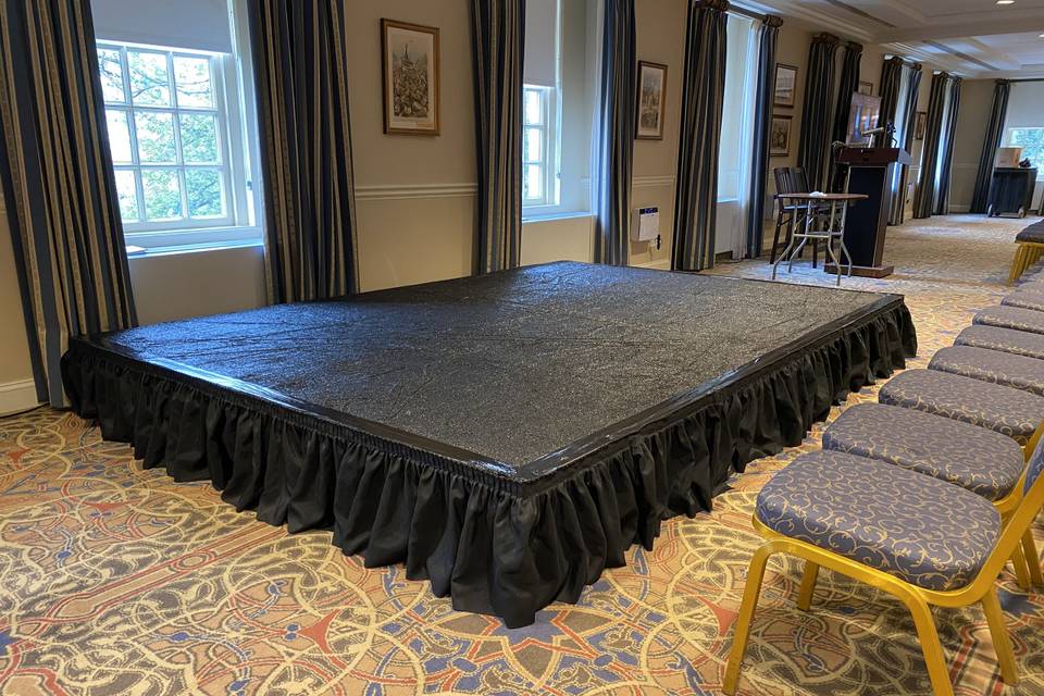 Carpeted Stage with Skirt