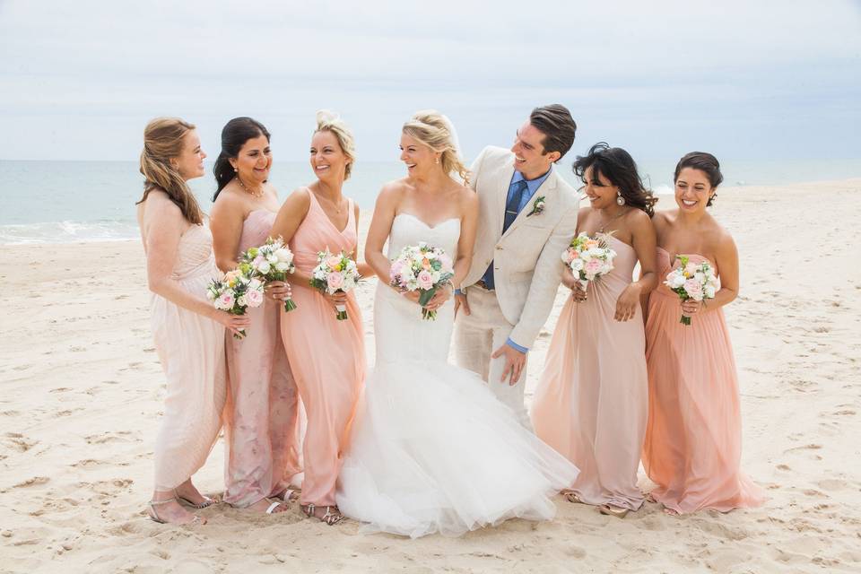 Beach wedding photo