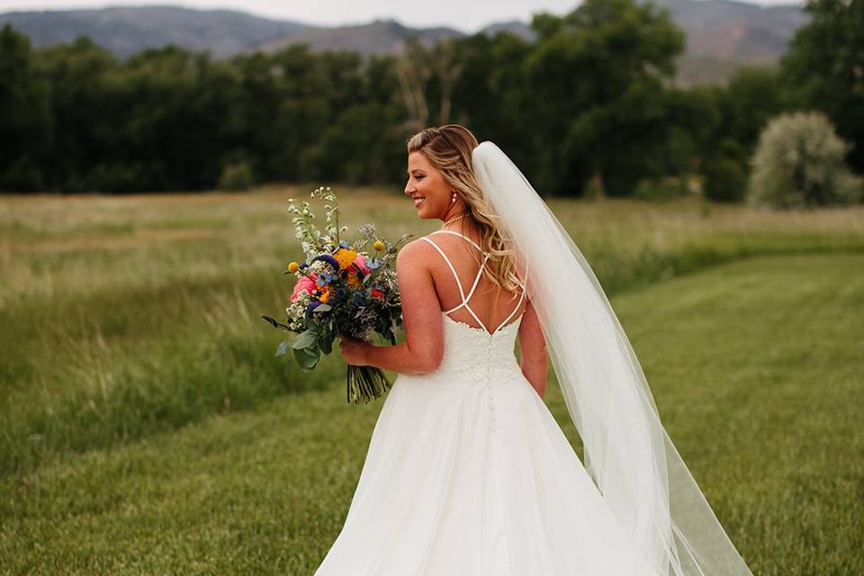 Happy bride