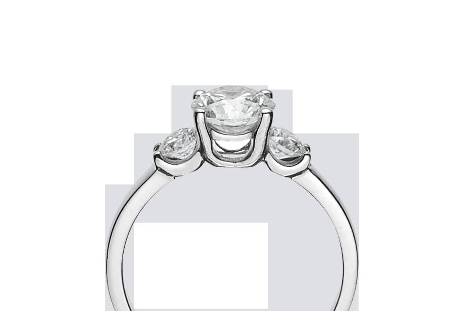 Simple diamond ring