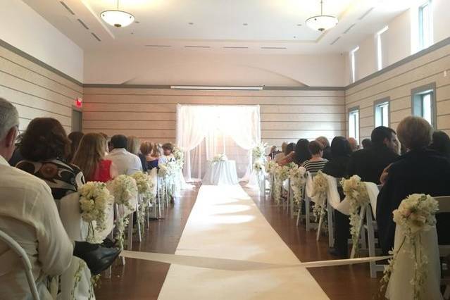 Wedding ceremony setting