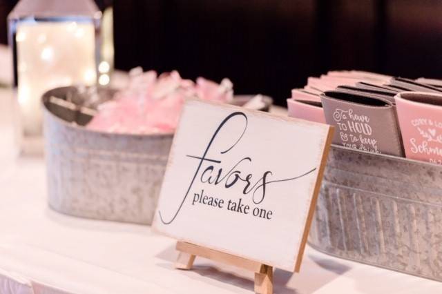 Gift and Favors Table