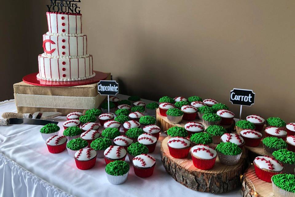 Baseball themed desserts