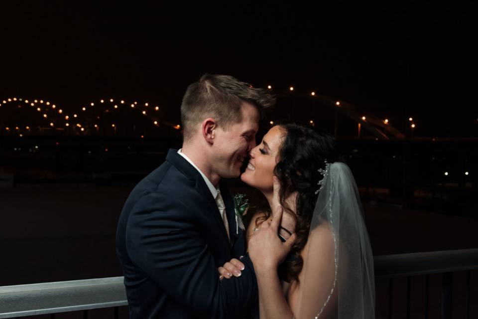 Balcony Bride & Groom