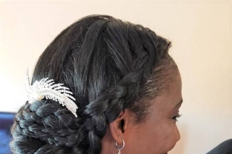 Braided weave updo