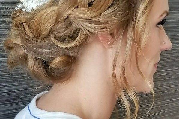 Messy Braided updo