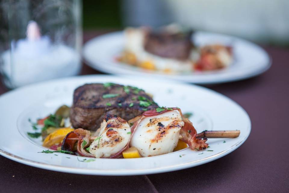 Steak & shrimp dinner