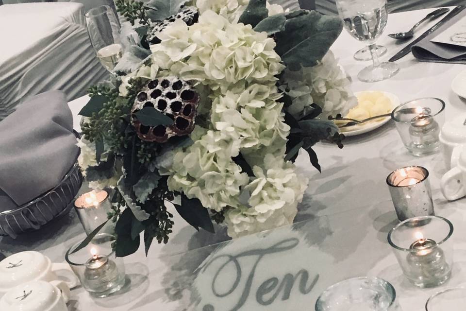 Table ten at the reception