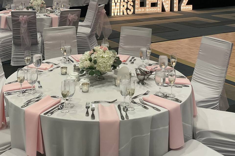 Head Table with Alpha Lit